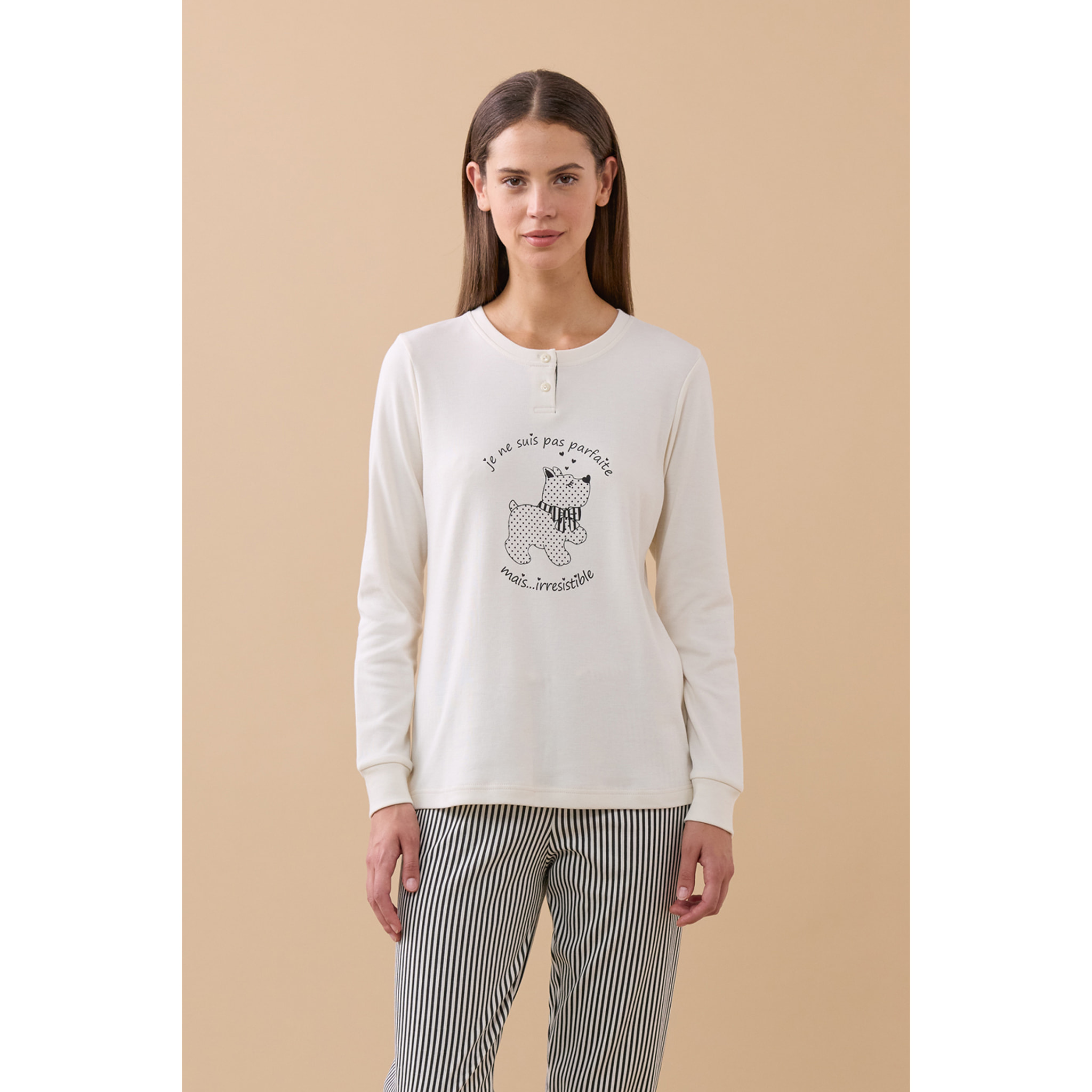 Pigiama donna invernale in caldo cotone articolo dog. Noidinotte