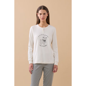 Pigiama donna invernale in caldo cotone articolo dog. Noidinotte
