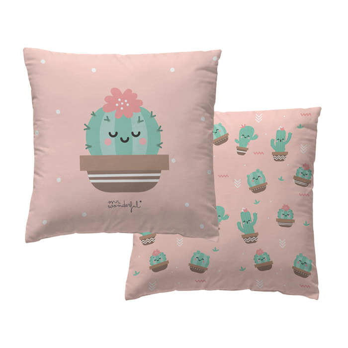 Funda de cojín reversible Mr.Wonderful Cactus 45X45 cm