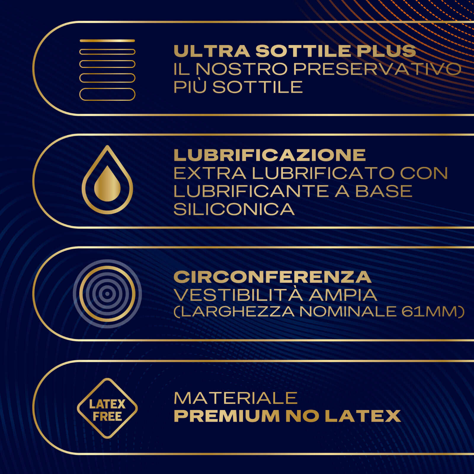 Preservativi Nude Sensation XL Premium No Latex Alta Sensibilità Anallergici Senza Lattice Forma Classica - 6 Profilattici