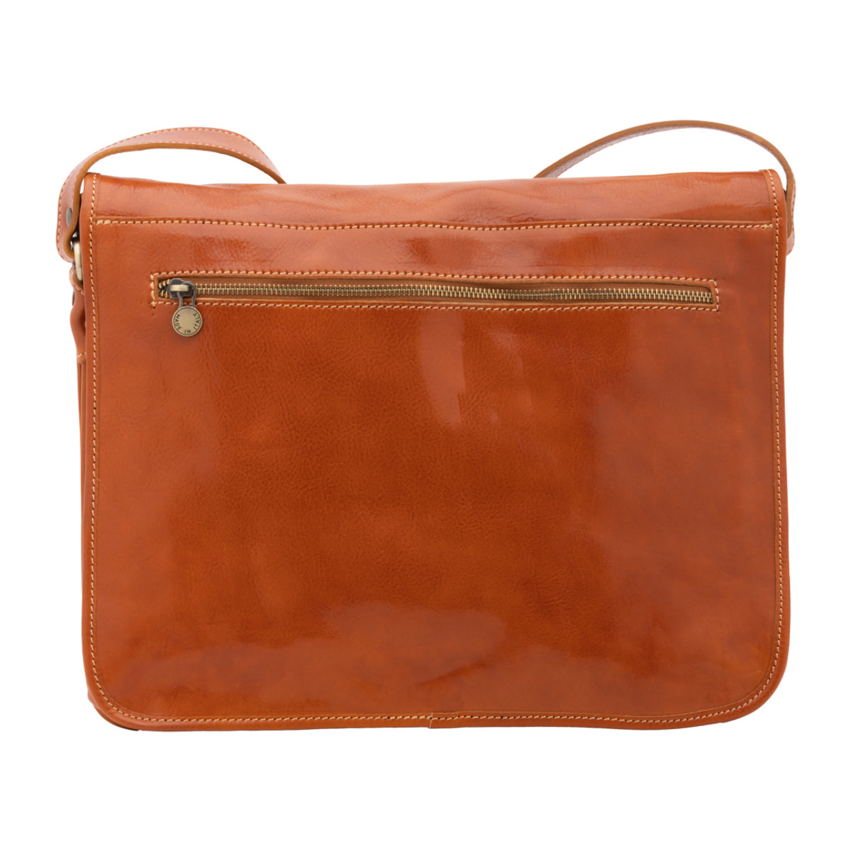 Borsa a tracolla  da uomo In Vera pelle Made in Italy 30x38x12 cm