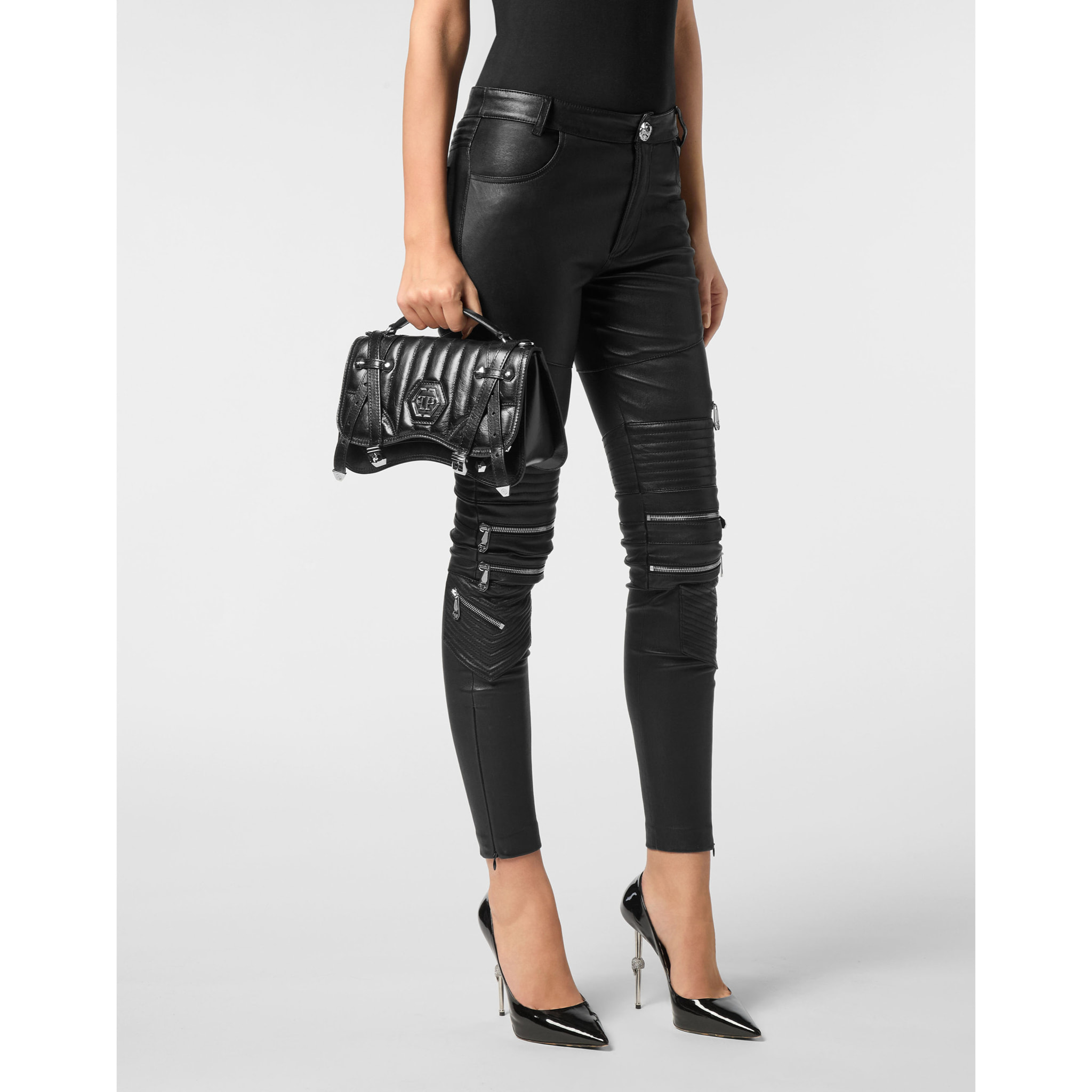 PHILIPP PLEIN Bolsa de asas HEXAGON