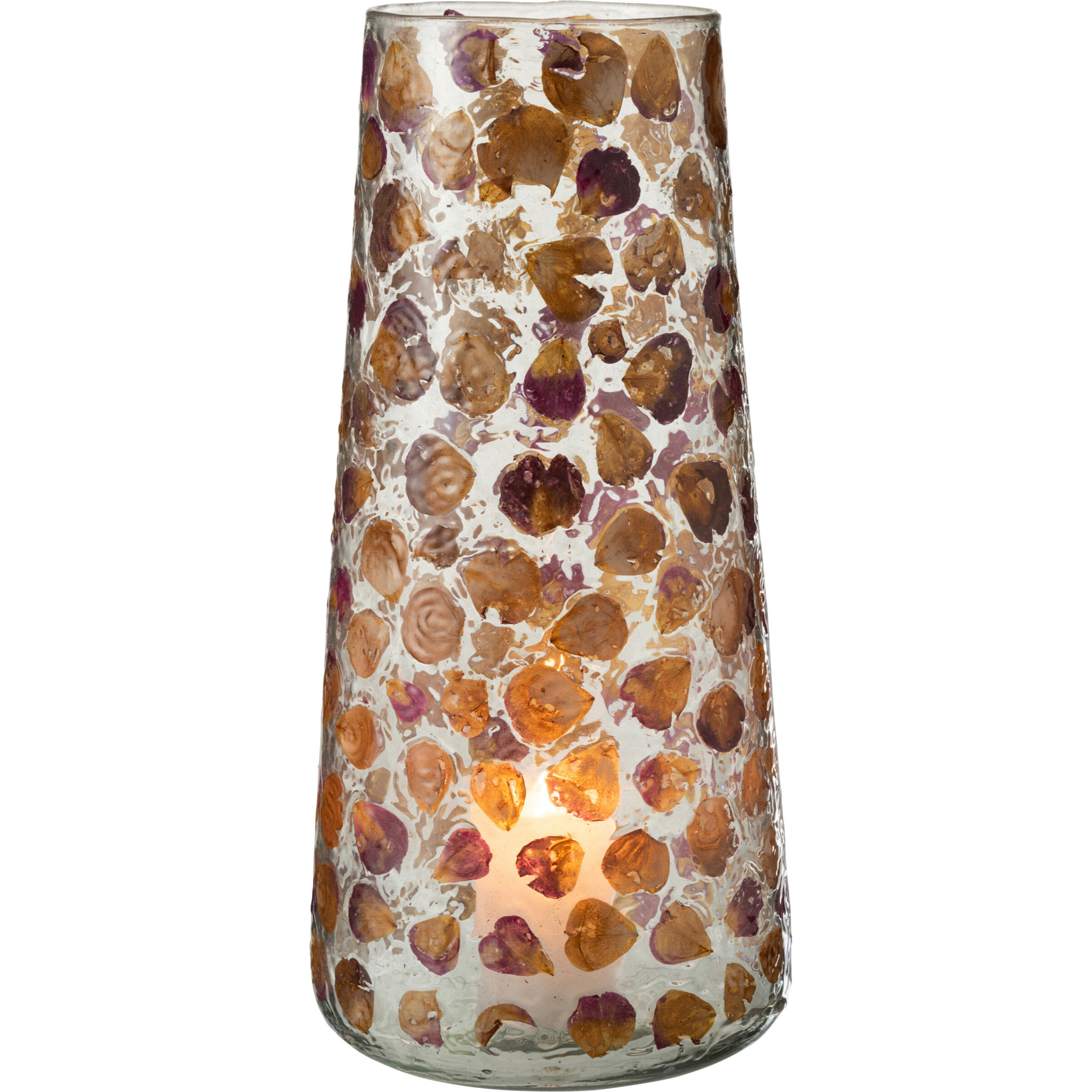 J-Line vase Gerard - verre - ambre - 36.5 cm hoog