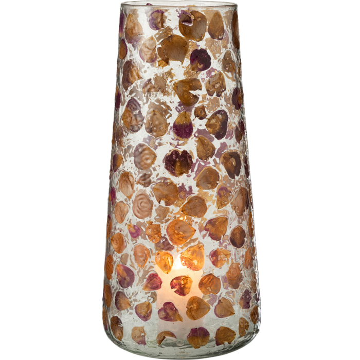 J-Line vase Gerard - verre - ambre - 36.5 cm hoog