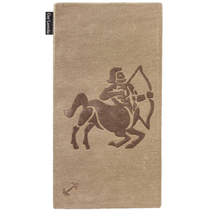 Tapis salon et chambre fait main en laine motif géométrique CODE