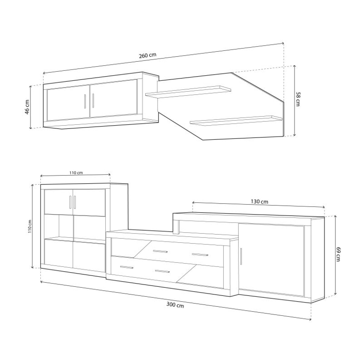 Salón Nuka V9 Cambria - Blanco