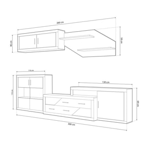 Salón Nuka V9 Cambria - Blanco