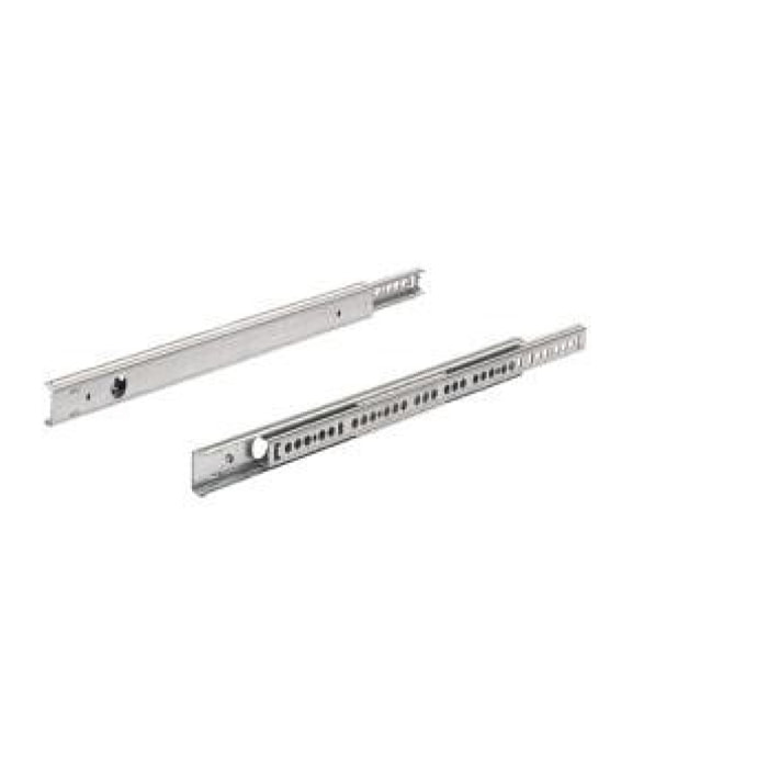 Paire de coulisses à billes KA 270 HETTICH - Rainure 27 mm - L.550 mm - Pour tiroir 350 à 550 mm - 25156