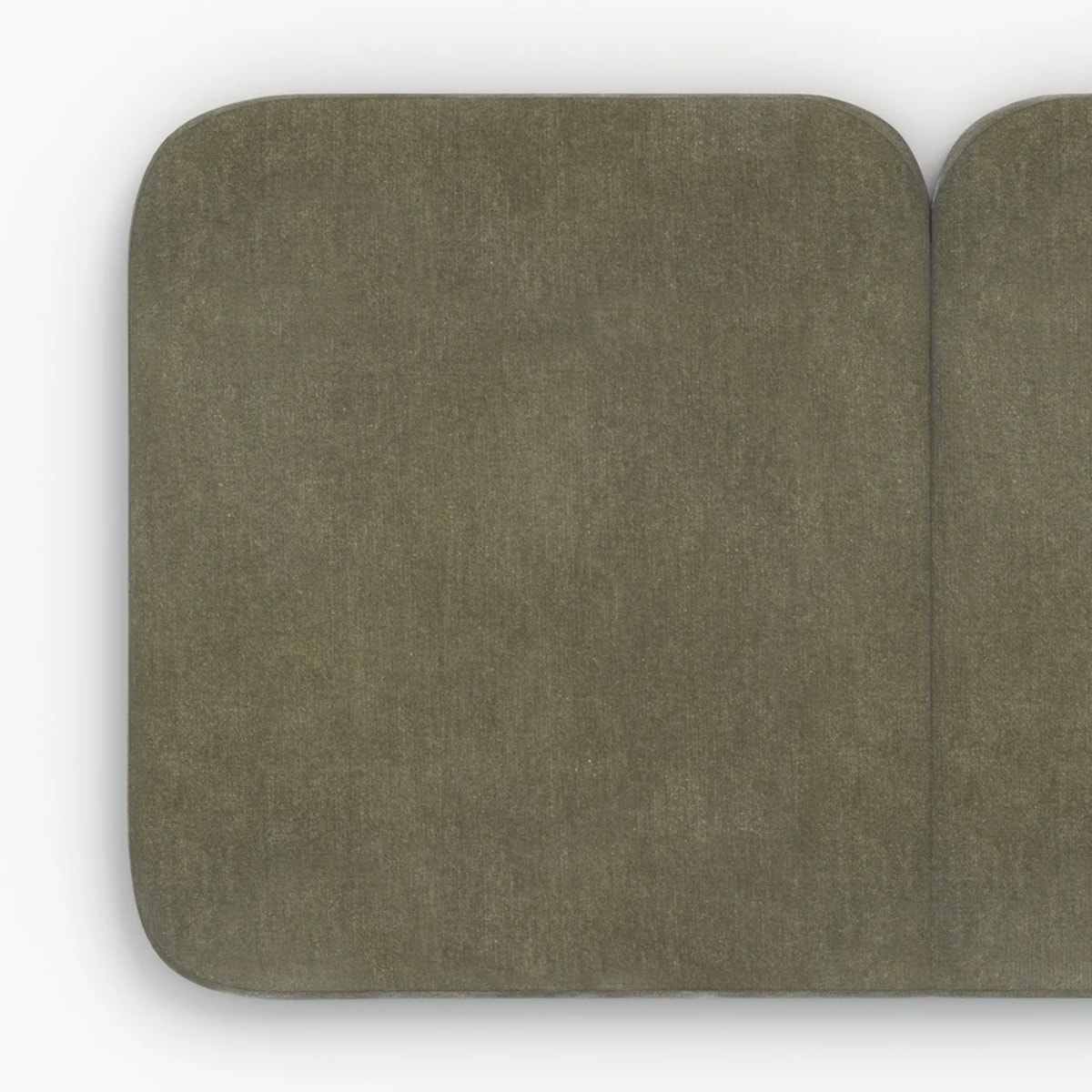 Tête de lit en tissu vert olive 160 cm - Etna