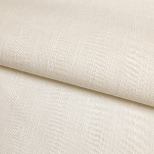 Torchon de cuisine en coton uni aspect tissé - Ivoire
