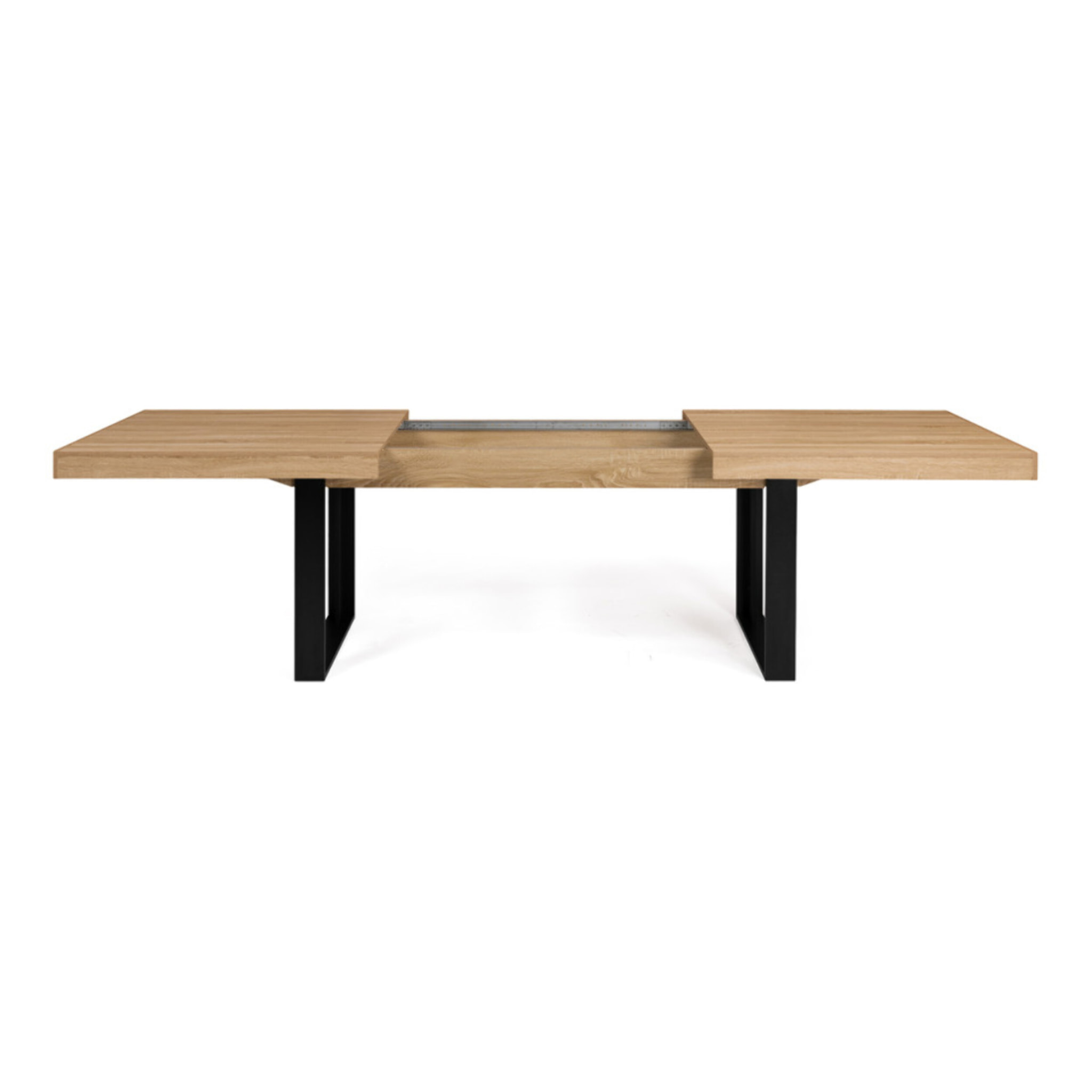 Table repas extensible Brixton - Bois - Noir