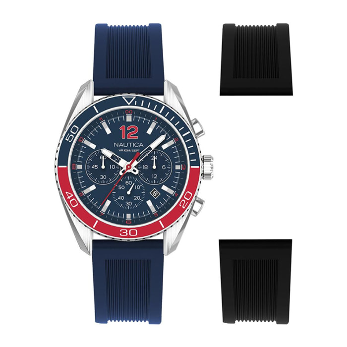 Orologio Nautica KEY BISCAYNE Silicone Blu