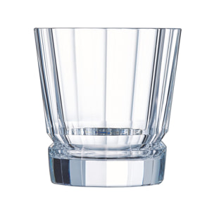 4 verres à eau 32cl Macassar - Cristal d'Arques - Verre ultra transparent au design vintage
