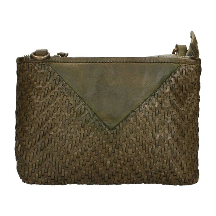 Borsa a tracolla da donna - Modello Eris - Vera pelle - 22.0 x 15.0 x 9.0 cm
