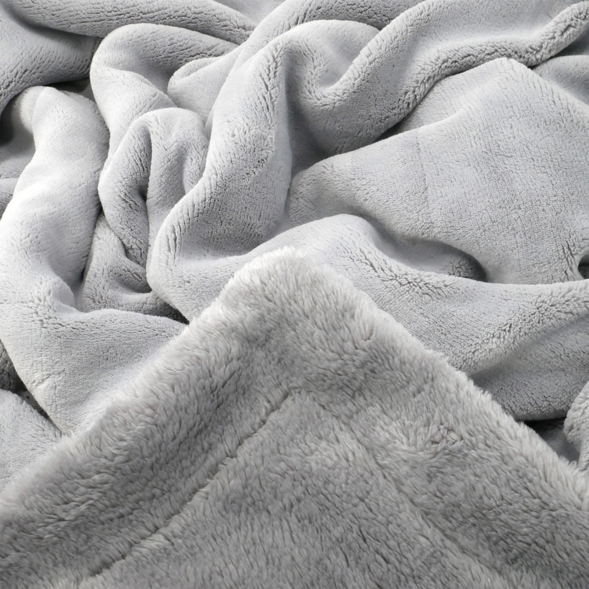 Plaid polaire - Cozy Gris Clair - 760g/m²
