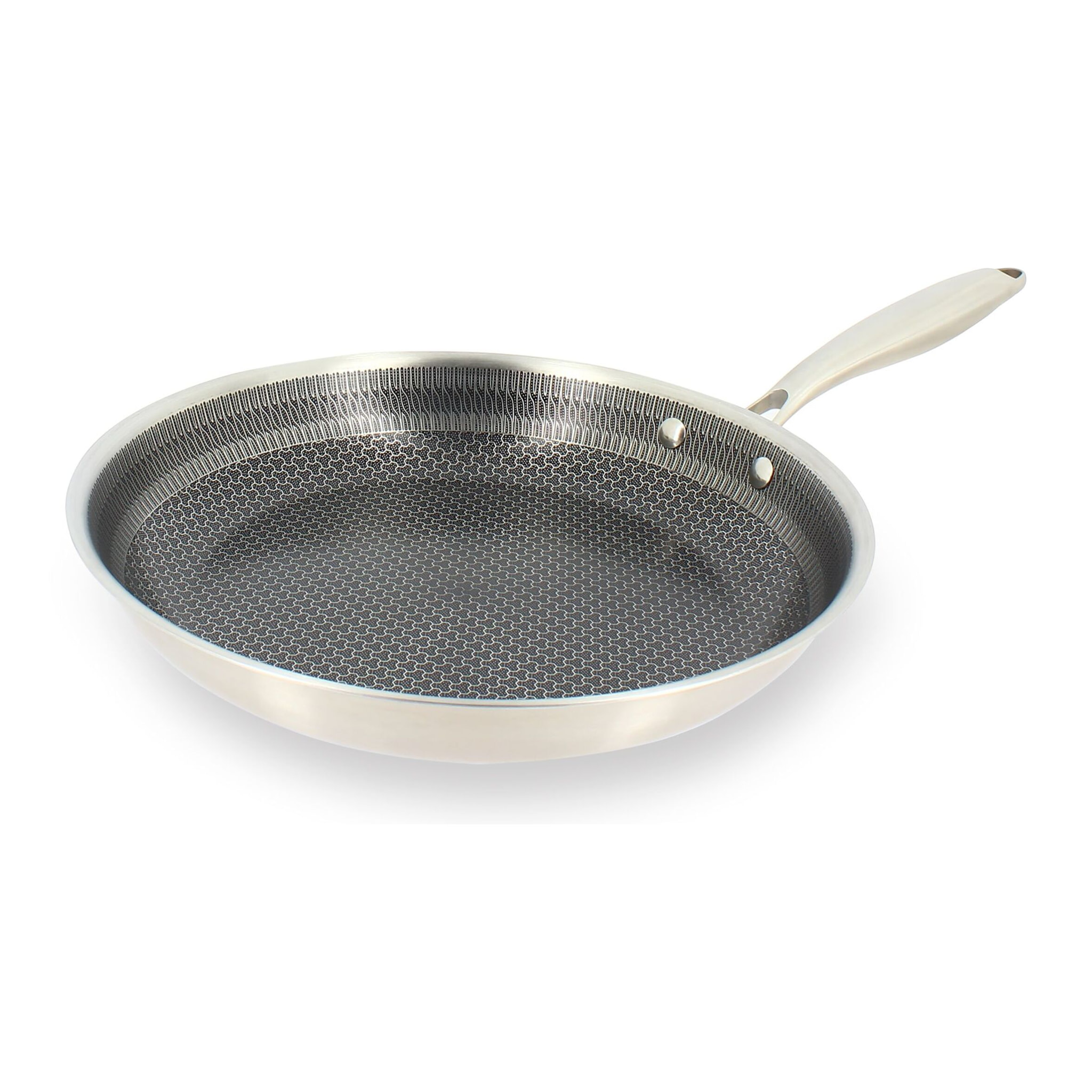 Poêle en acier inoxydable et céramique antiadhésif 30cm - tous feux TRINOX