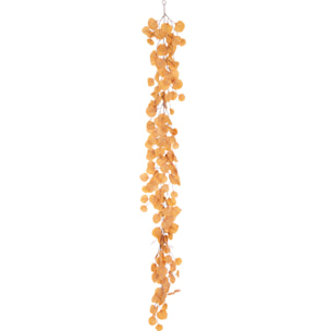 J-Line guirlande Feuilles + Paillettes - polyester - rouille