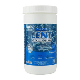 Chlore lent, galets 250gr, boîte de 1KG, EDG, non comburant - AQUALUX - 107621