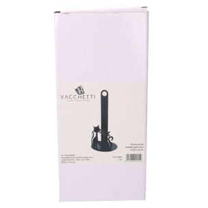 Portascottex in metallo gatti nero tondo cm ø15h33