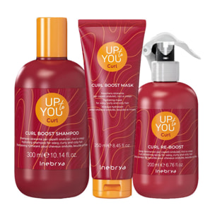 INEBRYA Kit Up To You Boost Curl Shampoo 300 + Mask 250+ Re boost Spray 200ml