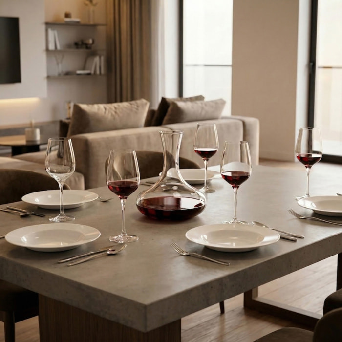 Fragrance - 1 caraffa da 1,6 L e 6 bicchieri a stelo da 45 cl