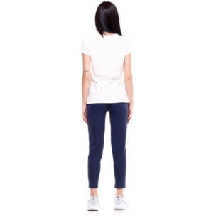 T-shirt da donna maniche corte girocollo Basic