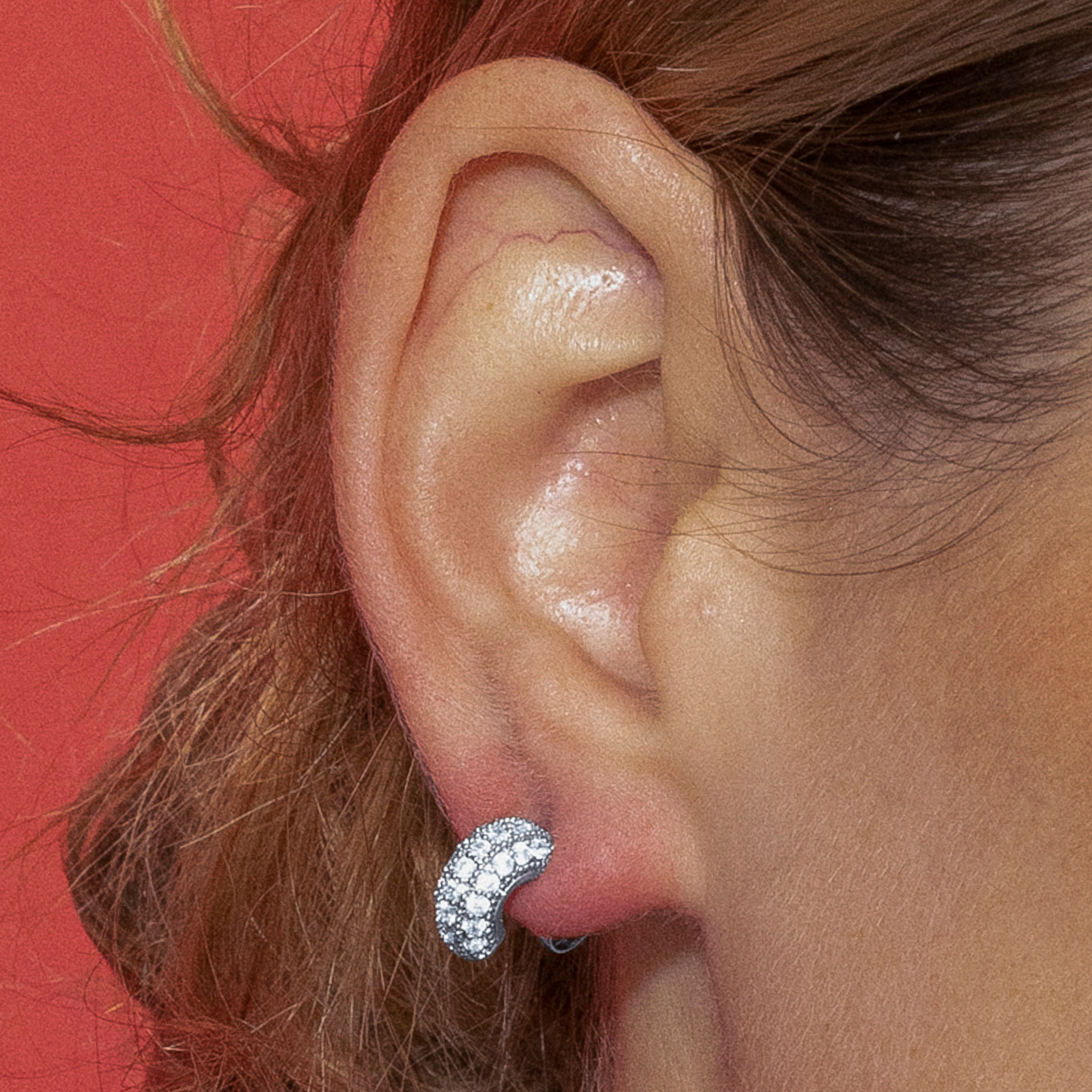 Pendientes con Circonita Brillante acabado plata
