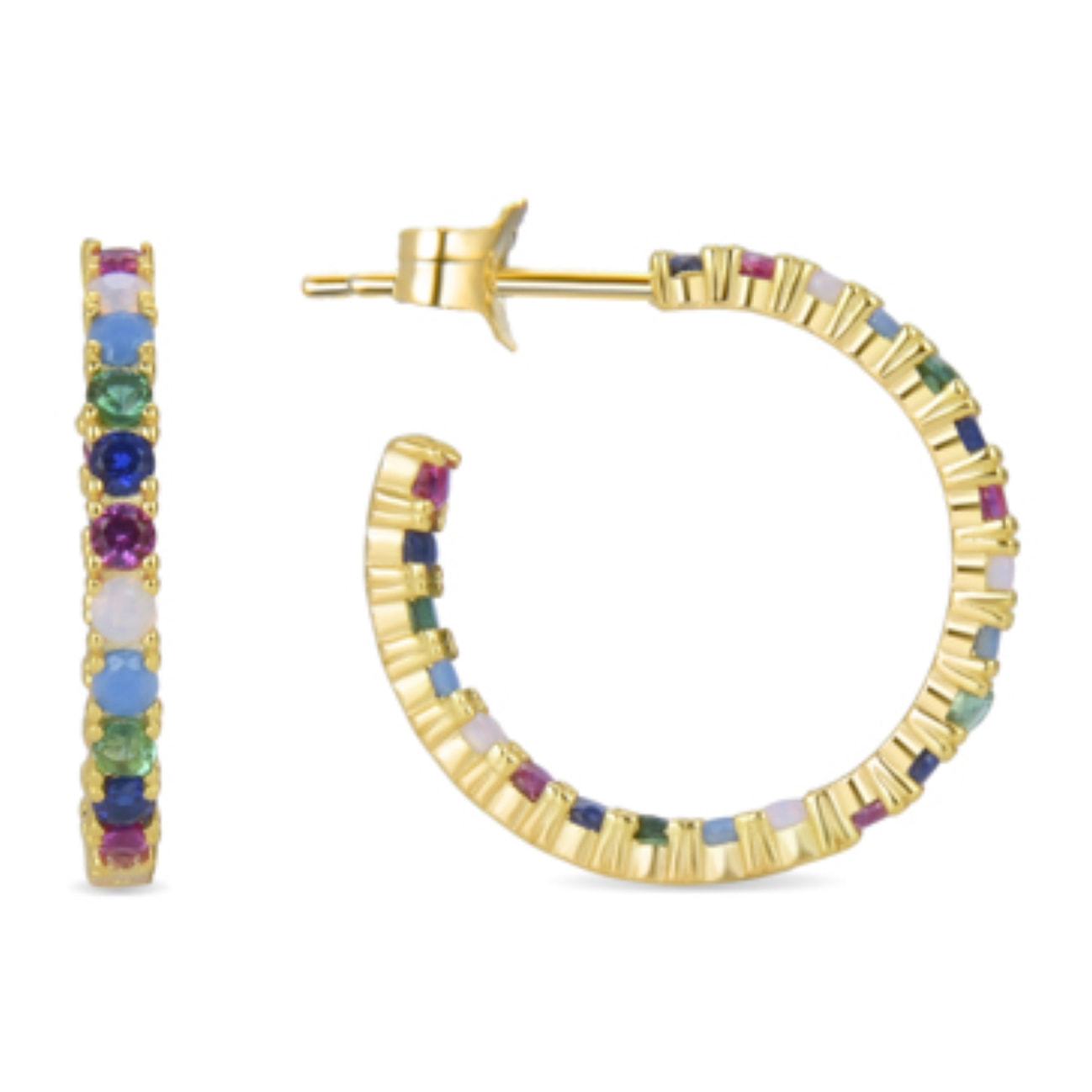 Pendientes Azarlo acabado oro amarillo 18k