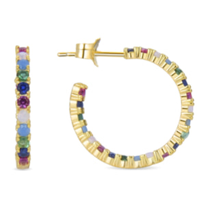 Pendientes Azarlo acabado oro amarillo 18k