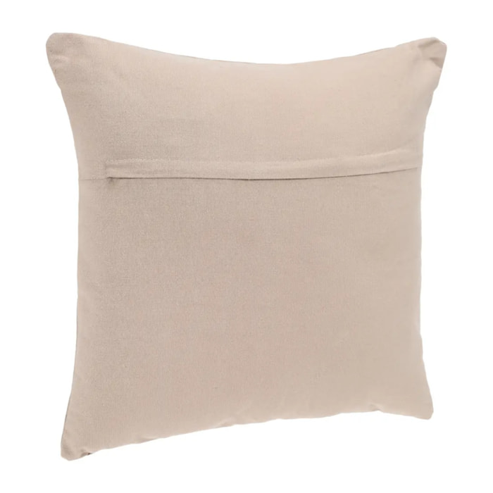 Coussin déhoussable coton - beige - 38x38 cm