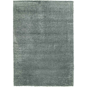 Tappeto salotto pelo lungo soffice colore verde acqua