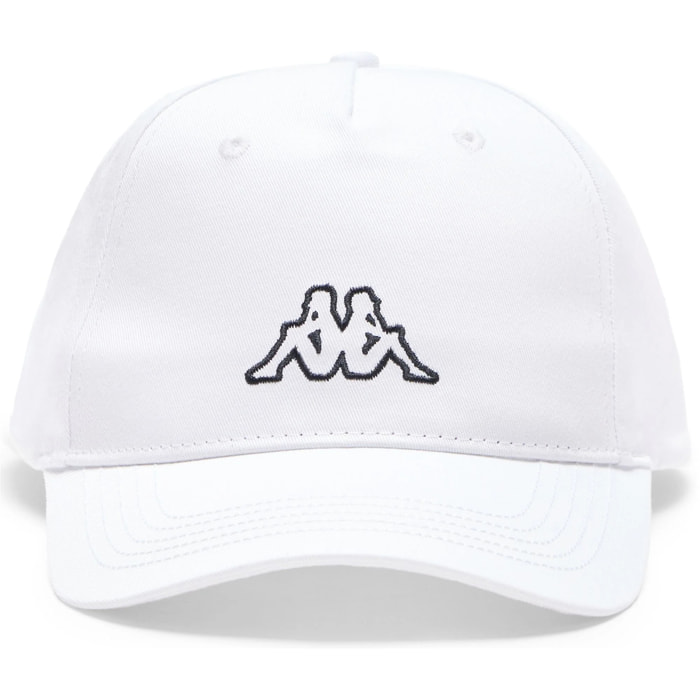 Cappelli Kappa Uomo Donna Logo Bunk Bianco