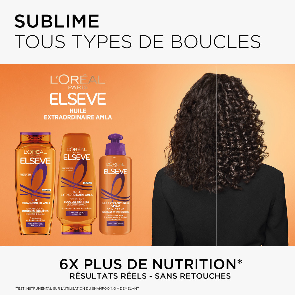 Lot de 12 - L'Oréal Paris Elseve Huile Extraordinaire Amla Shampooing Boucles Sublimes 250ml