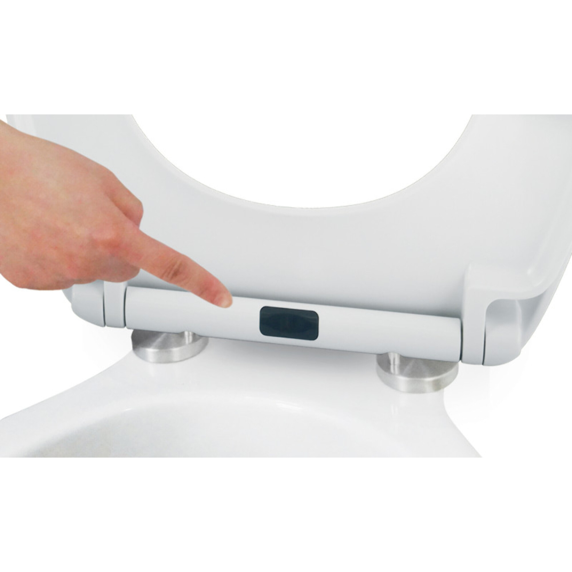 Abattant wc Thermo Dur EASY CLEAN Blanc - Charnières Inox MSV