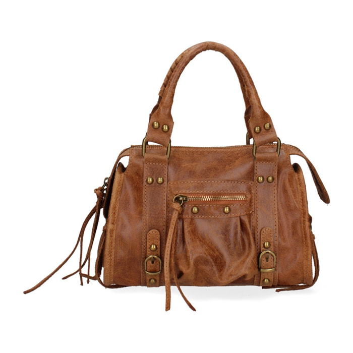 Borsa a spalla da donna - Modello Erisia - Vera pelle - 25.0 x 15.0 x 10.0 cm