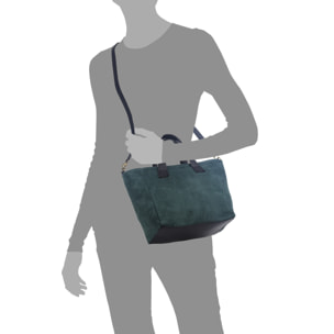 Agnese Bolso tote Mujer.Piel auténtica Gamuza