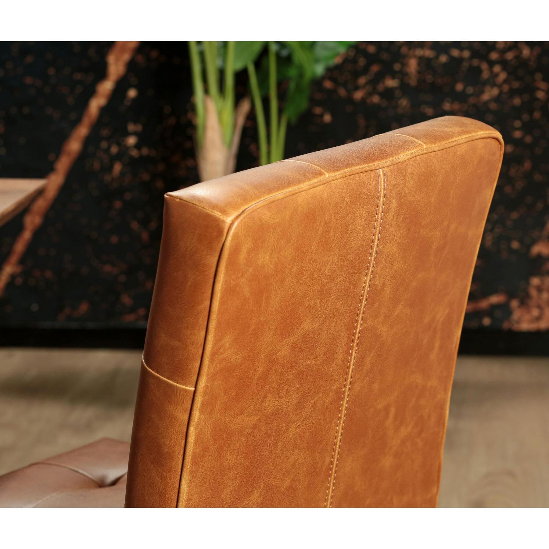 Chaise traineau camel (lot de 2) OKA