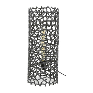Lampadaire décoratif en métal effet toile H 61 cm RALF