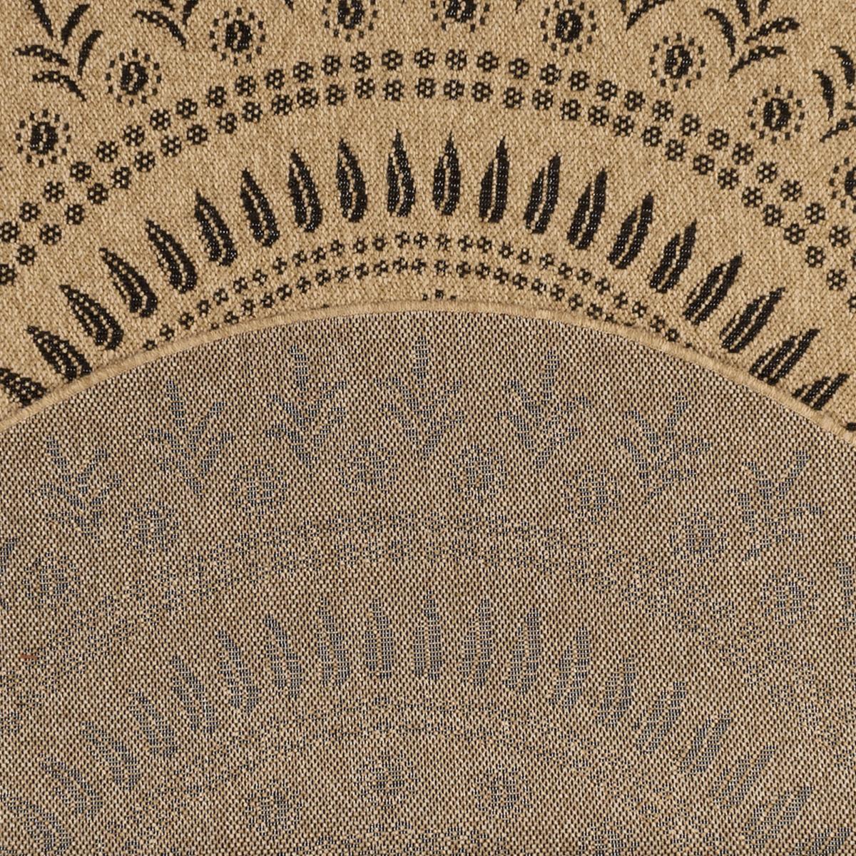 Tapis extérieur tissé kilim rond PAVE