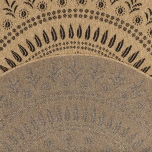 Tapis extérieur tissé kilim rond PAVE