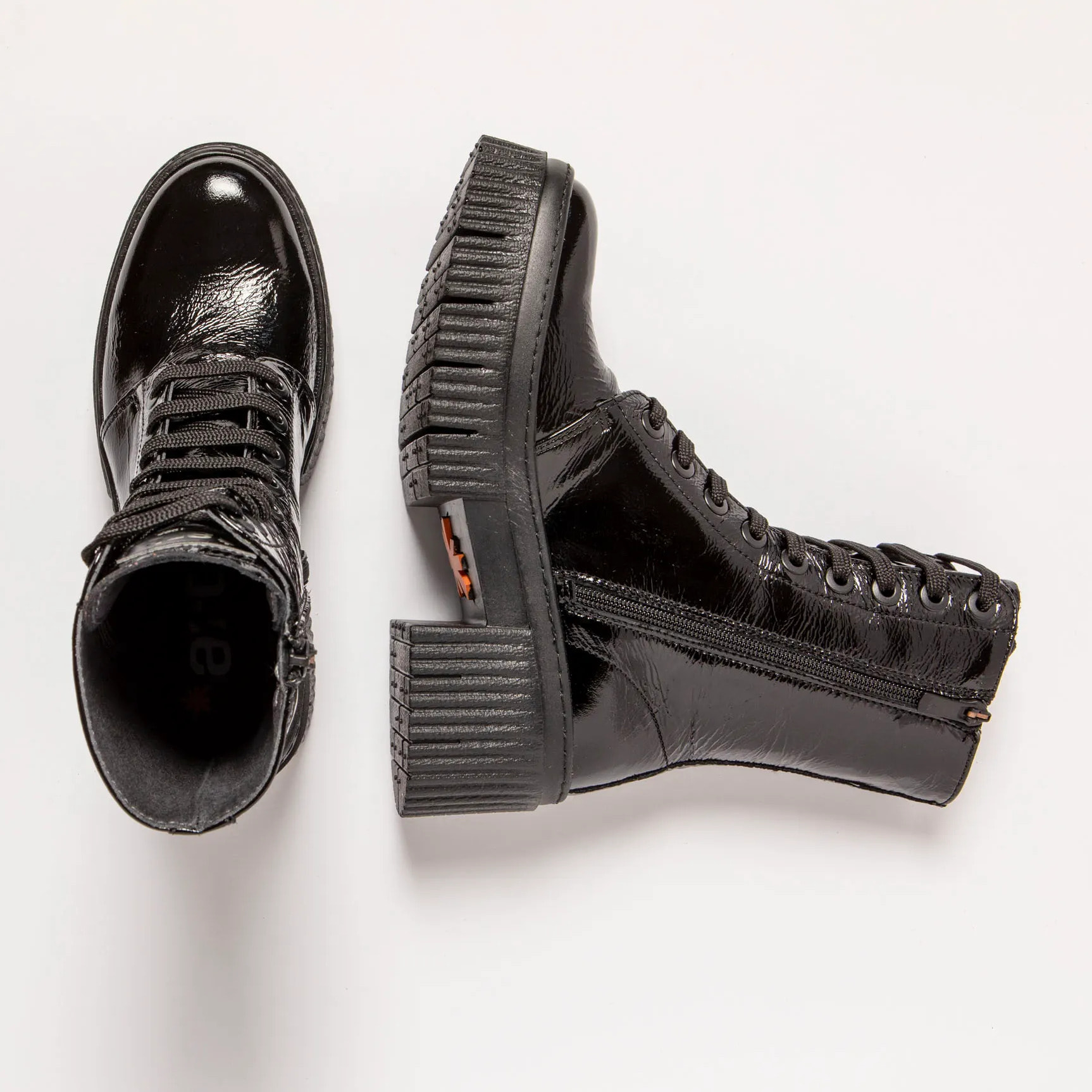 Botines con tacón 1375 PATENT FLASH BLACK/YORK color Black