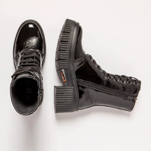 Botines con tacón 1375 PATENT FLASH BLACK/YORK color Black