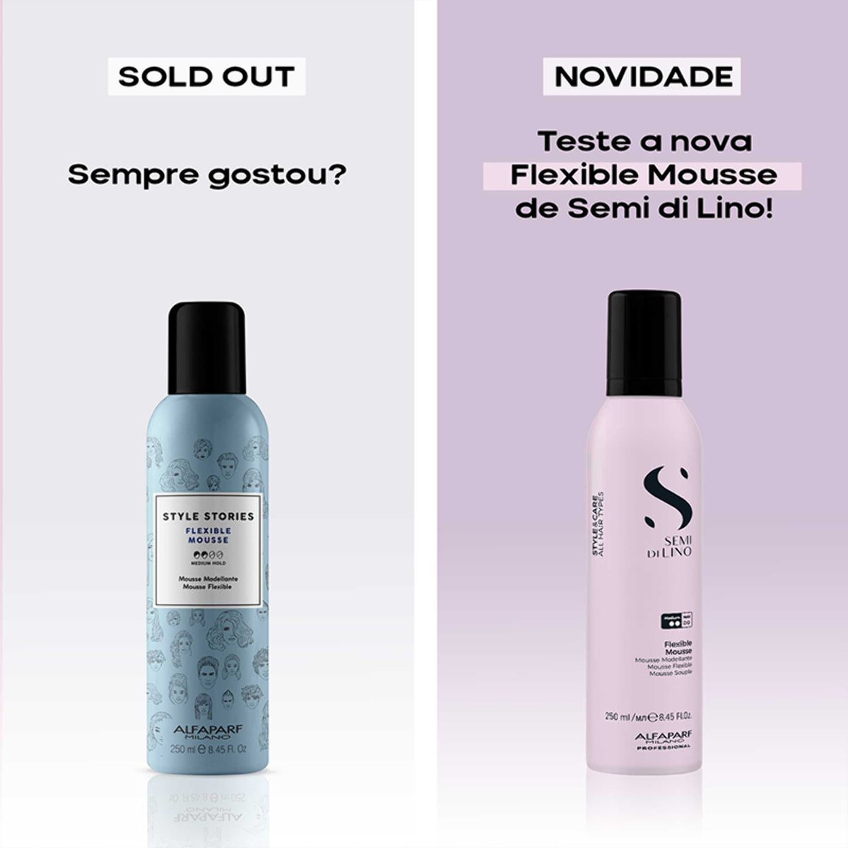 ALFAPARF MILANO Semi Di Lino Style & Care Flexible Mousse 250ml
