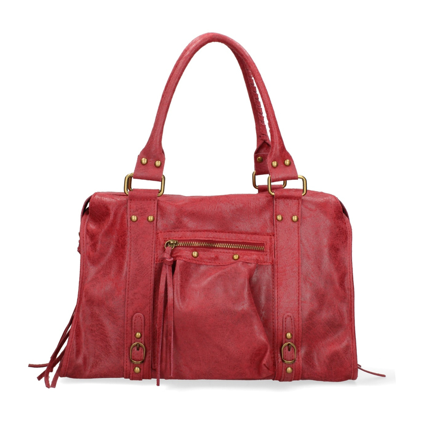 Borsa a spalla da donna - Modello Elara - Vera pelle - 41.0 x 28.0 x 13.0 cm