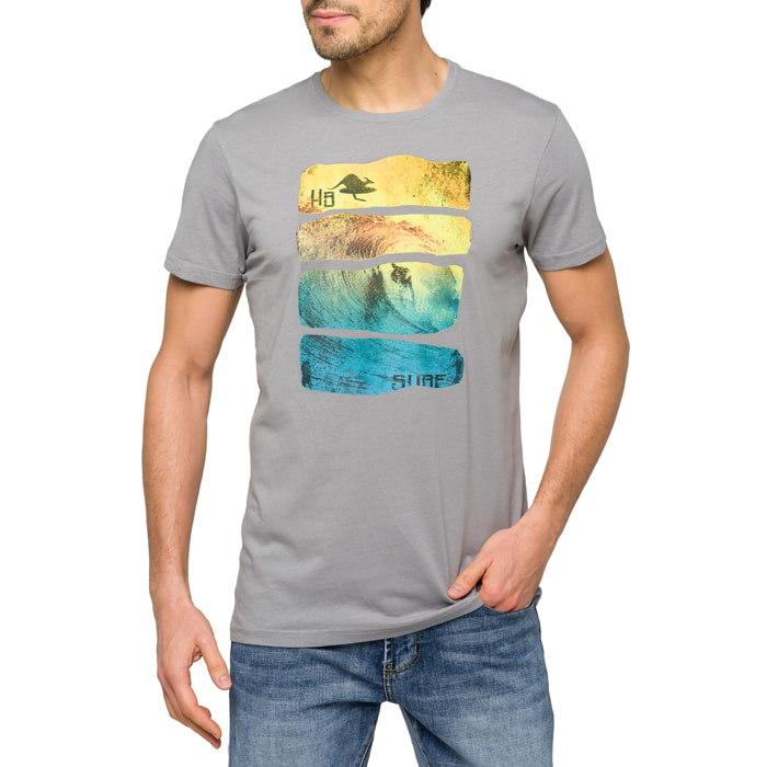 Camiseta de algodón 150 gr Hot Buttered Waves Gris