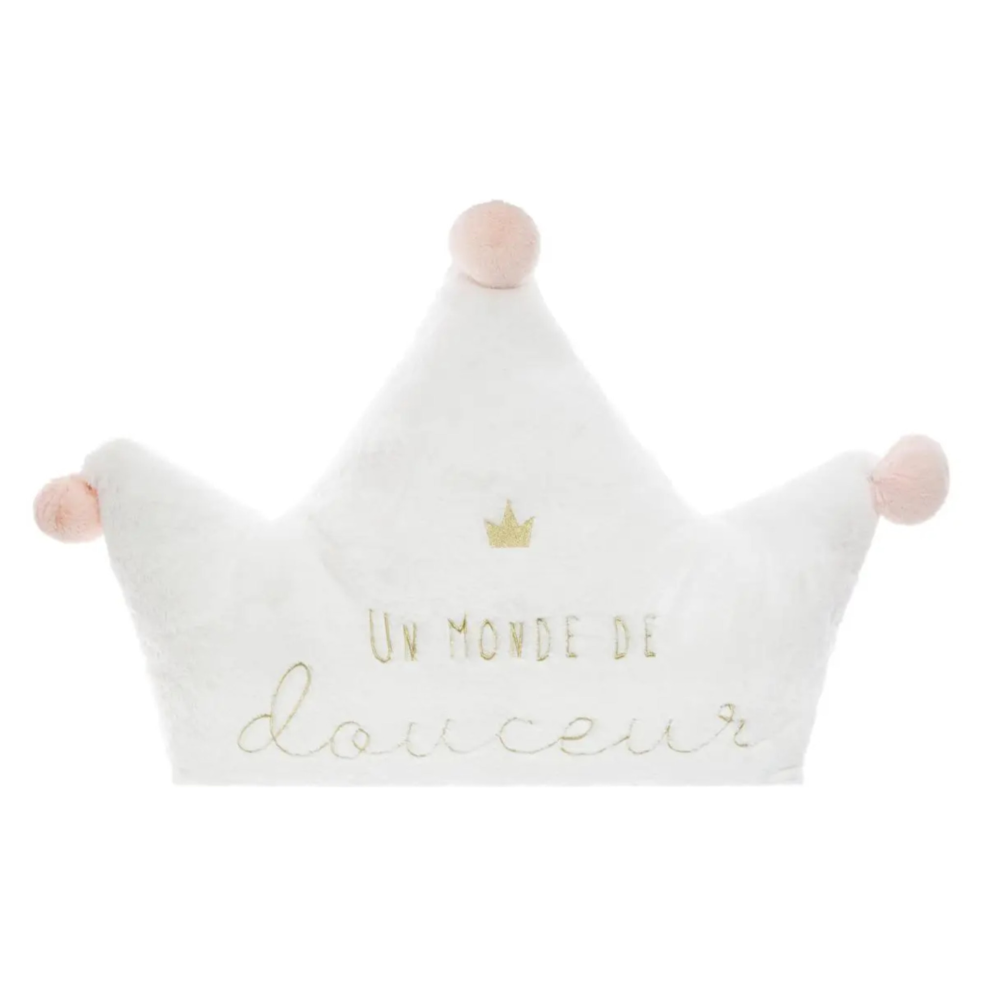 Grand coussin "Douceur" princesse blanc 76x60cm