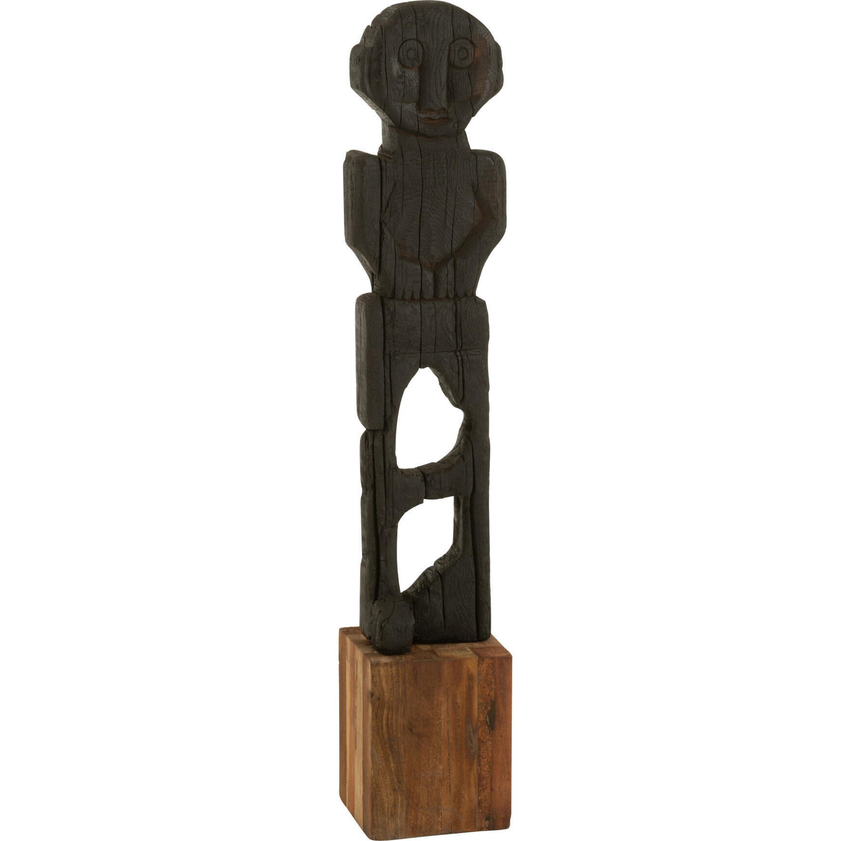 J-Line décoration Statue Mara  - pierre - naturel/noir