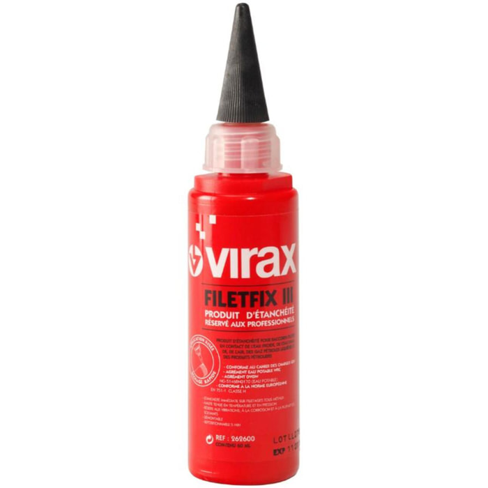 Résine d'étanchéité Filefix III VIRAX biberon 60 ml - 262600
