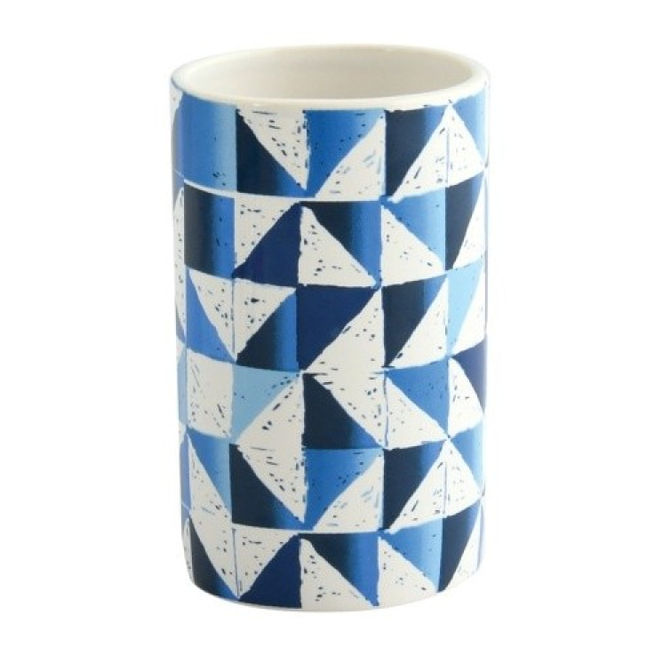 Gobelet De Salle De Bains En Céramique, Bleu, Wenko Rosali | Castorama