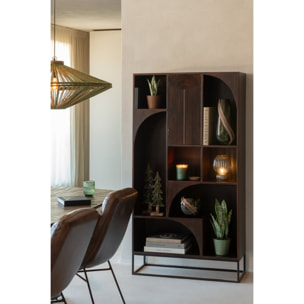 J-Line Set de 3 pins sur base brillants - bois de manguier - vert/naturel